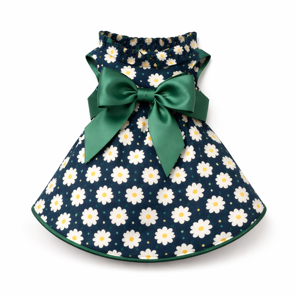 Sleeveless Floral Cat Dress