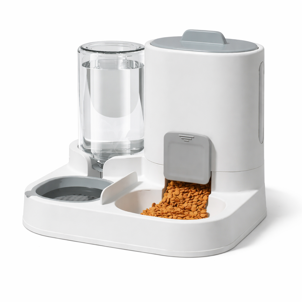 Automatic Gravity Pet Feeder & Water Dispenser