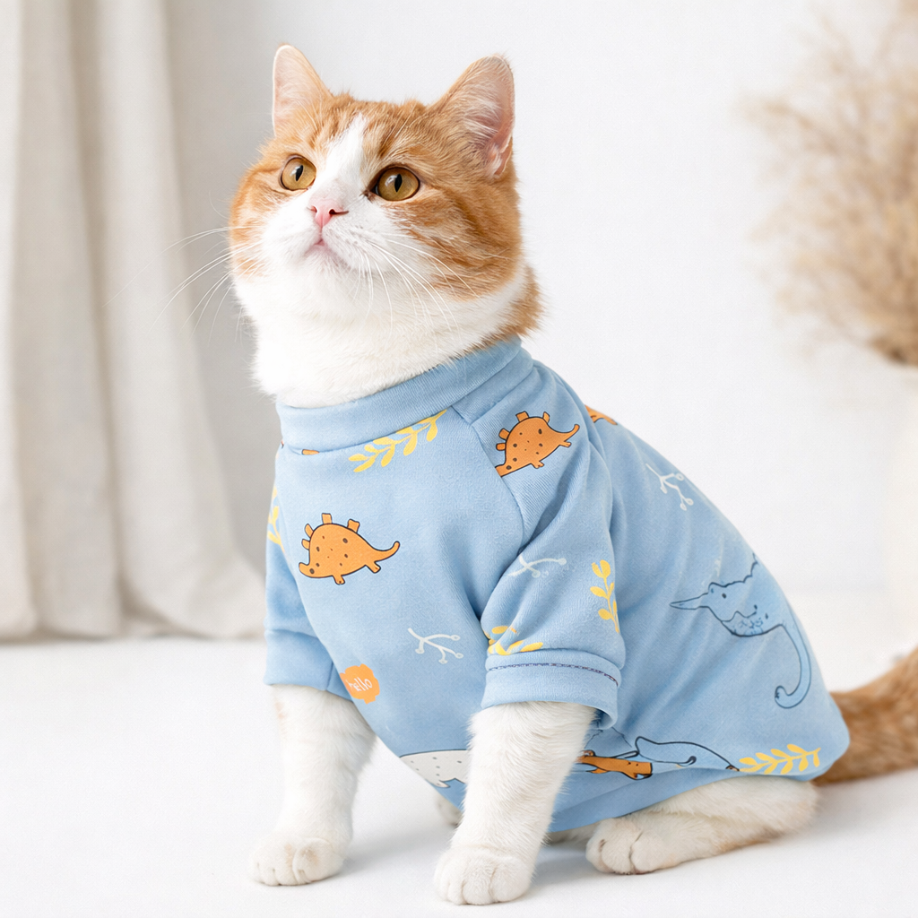 Soft & Warm Printed Cat Sweater
