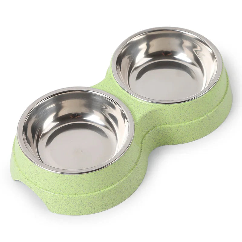 Double Pet Bowl Set