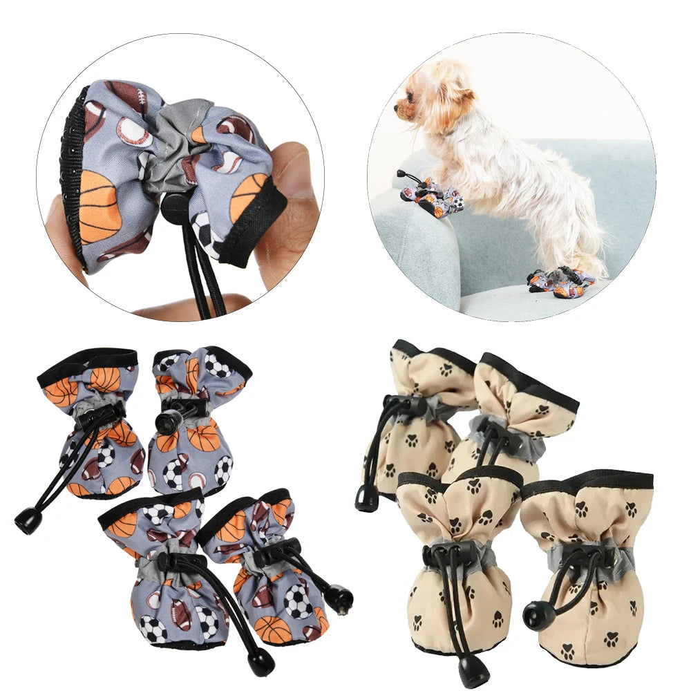 Waterproof Anti-Slip Dog Boots (4 pcs)