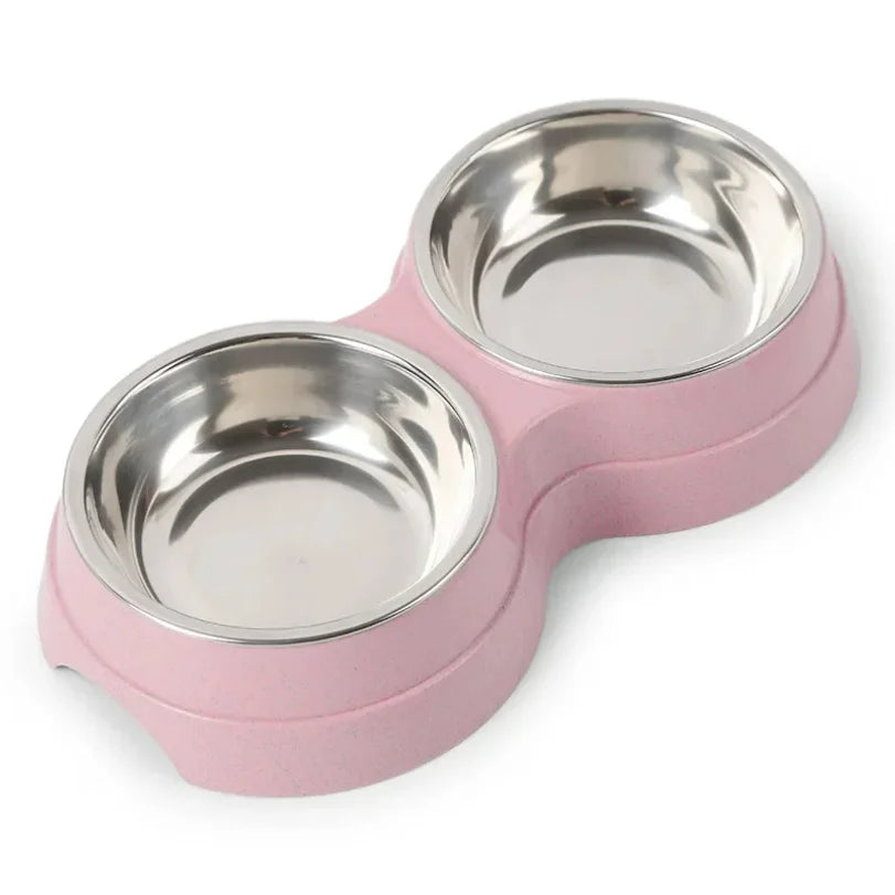 Double Pet Bowl Set