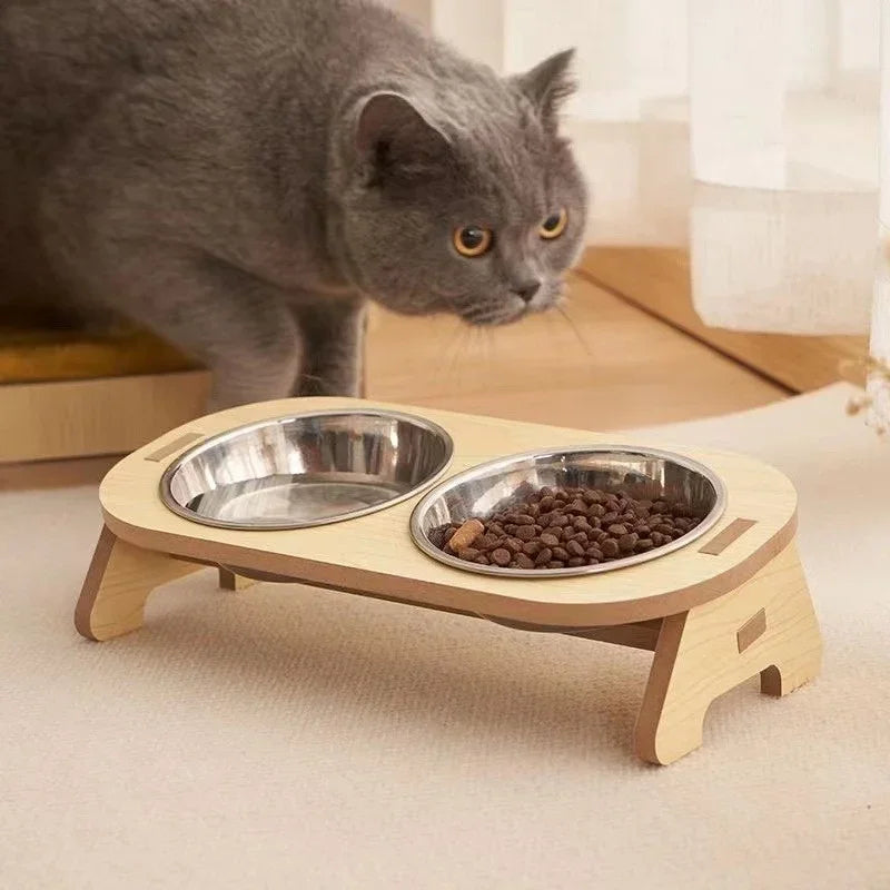Anti-Tip Double Pet Bowl