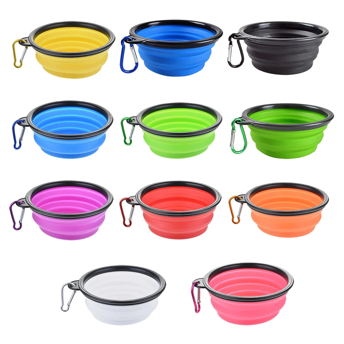 Collapsible Silicone Pet Bowl for Travel
