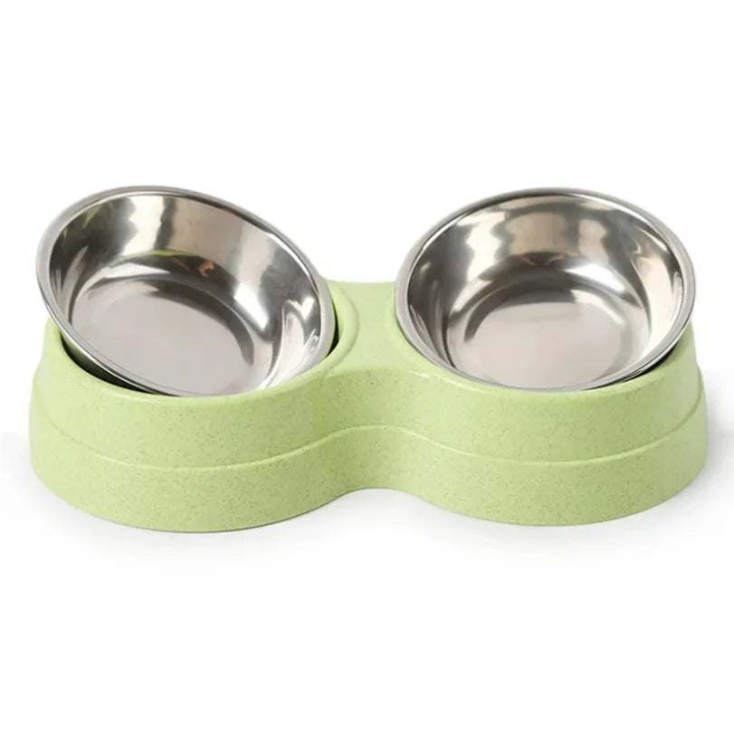 Double Pet Bowl Set