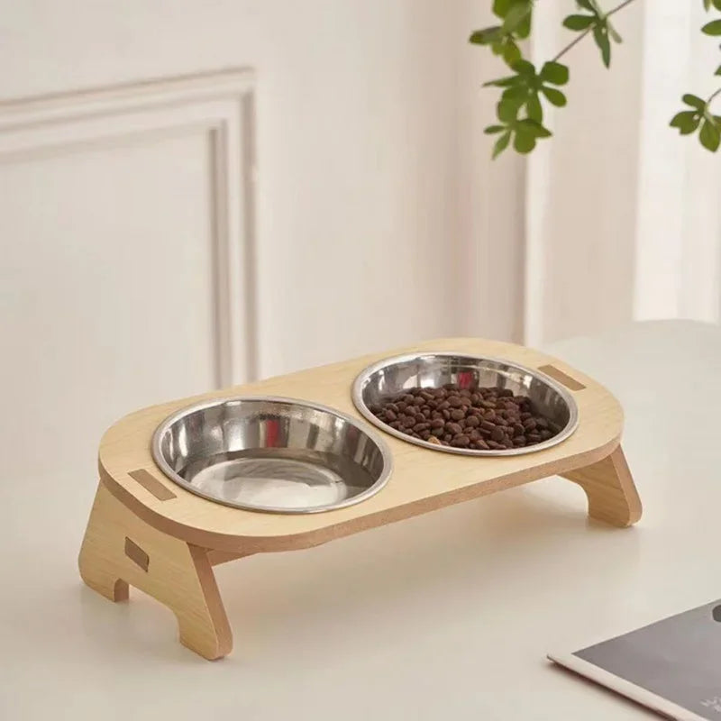 Anti-Tip Double Pet Bowl